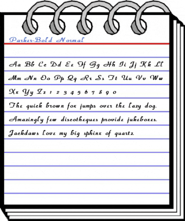 Parker-Bold Normal Font