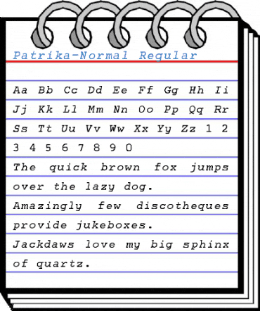 Patrika-Normal Regular Font