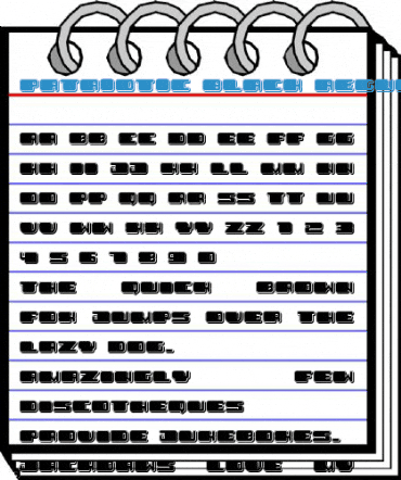 Patriotic Black Regular Font