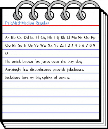 PeigMed-Medium Regular Font