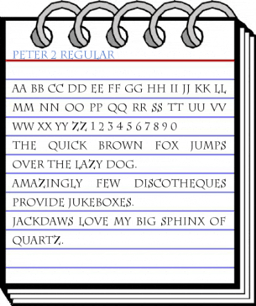 Peter 2 Regular Font