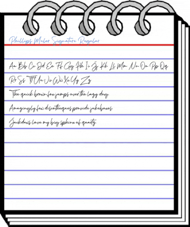 Phillips Muler Signature Regular Font