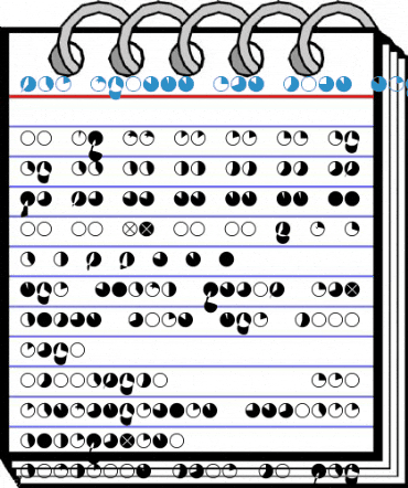 Pie charts for maps Regular Font