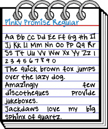 Pinky Promise Regular Font
