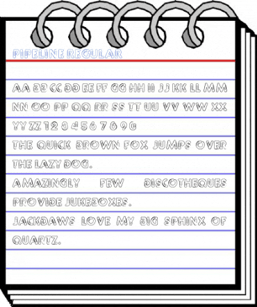 Pipeline Regular Font