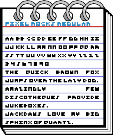 Pixel rocks Regular Font