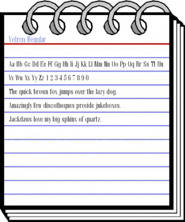 Vetren Regular Font