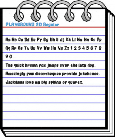 PLAYGROUND 3D Regular Font