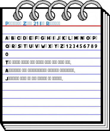 Pointink Zona 21 Ice Regular Font