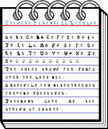 Chinese Firedrill Regular Font