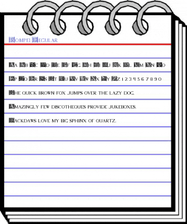 Pompei Regular Font