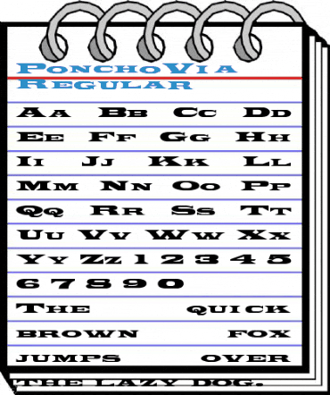 PonchoVia Ex Regular Font