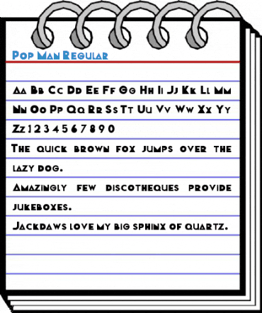 Pop Man Regular Font