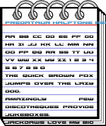 Predataur Halftone Regular Font