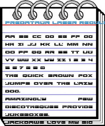 Predataur Laser Regular Font