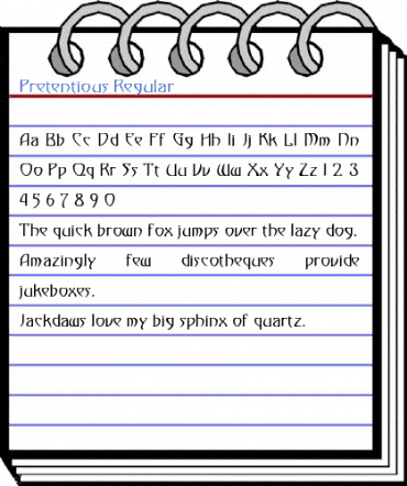 Pretentious Regular Font