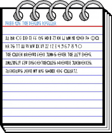 Pride Of The Young Regular Font