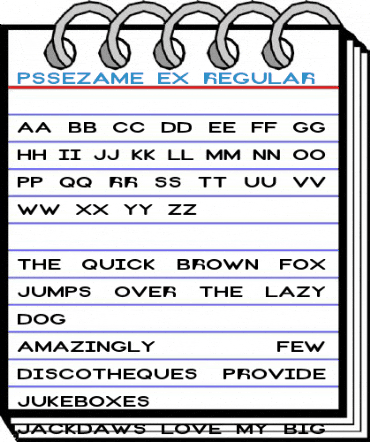 PSSezame Ex Regular Font