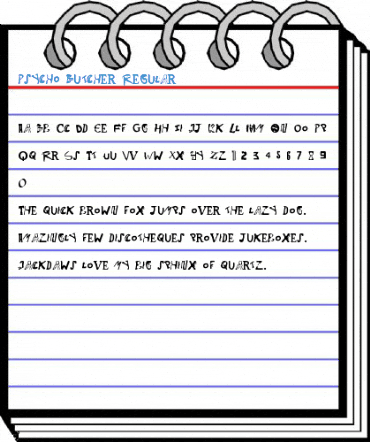 Psycho Butcher Regular Font