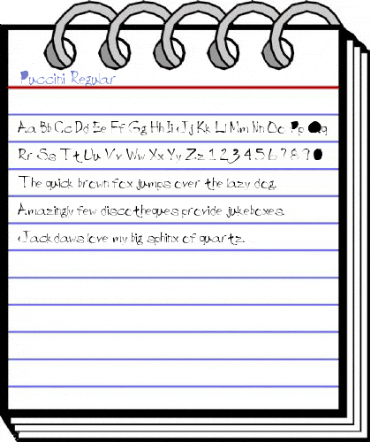 Puccini Regular Font
