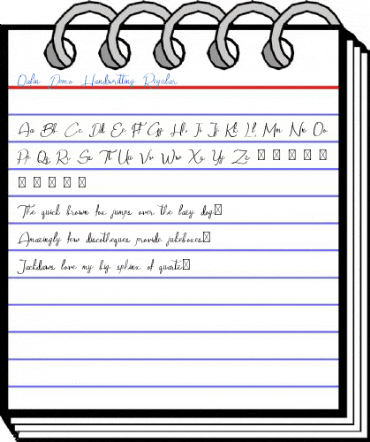 Qalin Demo Handwritting Regular Font