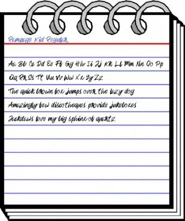 Rampage Kid Regular Font