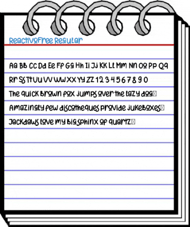ReactivoFree Regular Font
