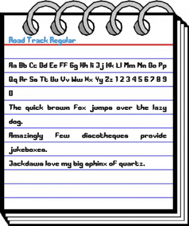 Road Track Regular Font