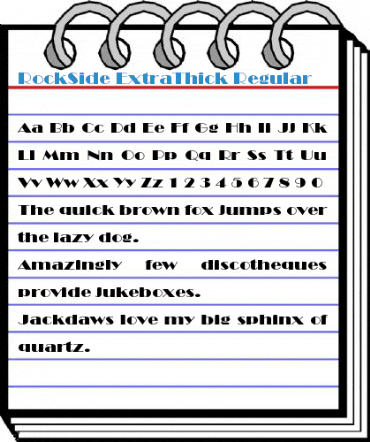 RockSide ExtraThick Regular Font