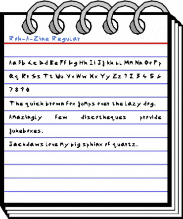 Rok-A-Zine Font