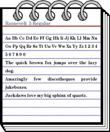 Roosevelt 5 Regular Font