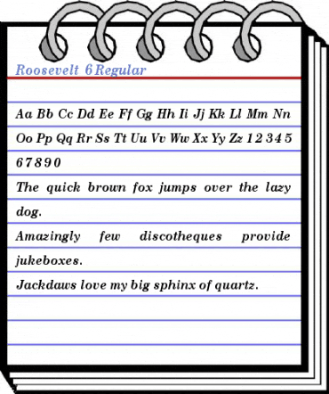 Roosevelt 6 Regular Font