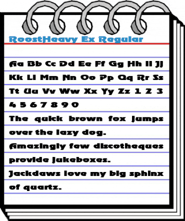 RoostHeavy Ex Regular Font