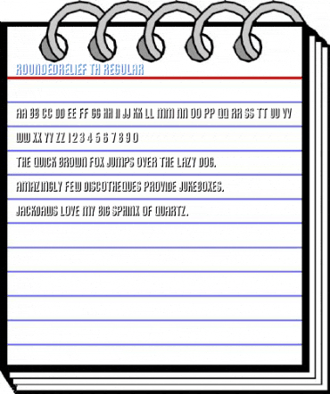 RoundedRelief Th Regular Font