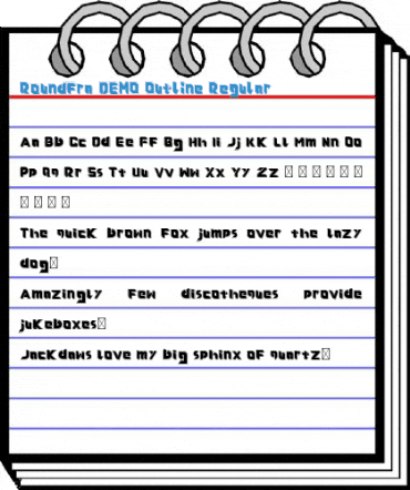 Roundfra DEMO Outline Regular Font