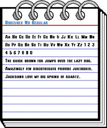 Rsdeusex Wd Regular Font