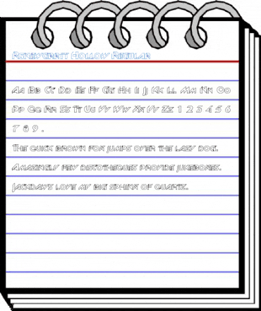 Rsnewgrrtt Hollow Regular Font