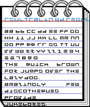 Rsultralin Wd Regular Font