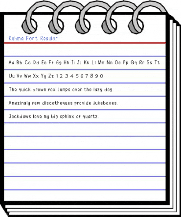 Ruhma Font Regular Font