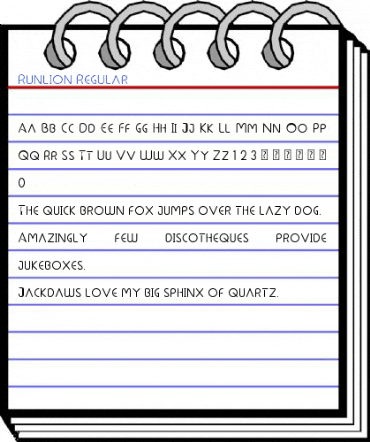 Runlion Regular Font