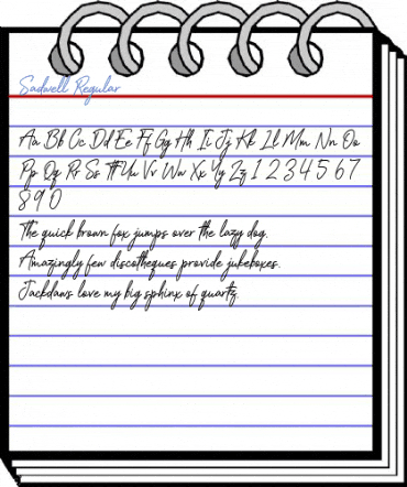 Sadwell Regular Font