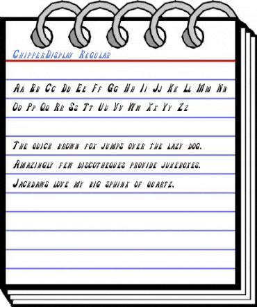 ChipperDisplay Regular Font