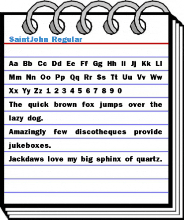 SaintJohn Regular Font