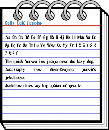 Sally Bold Regular Font