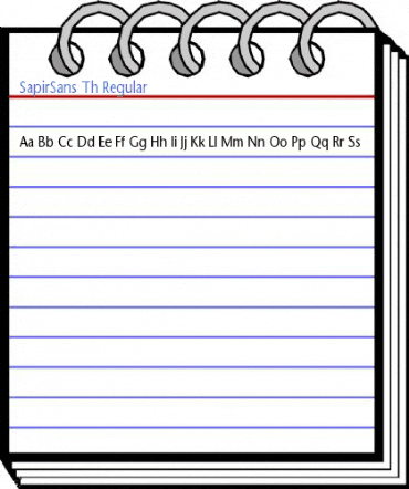 SapirSans Th Regular Font