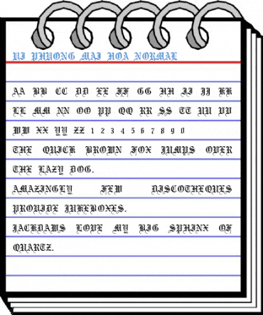 VI Phuong Mai Hoa Normal Font