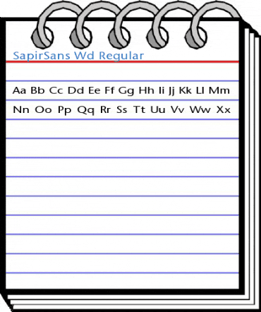 SapirSans Wd Regular Font
