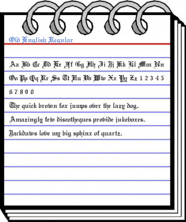 Old English Regular Font