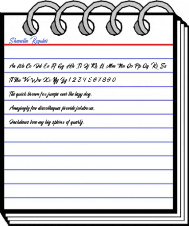 Shanella Regular Font