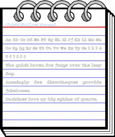 ChiselHollow Normal Font